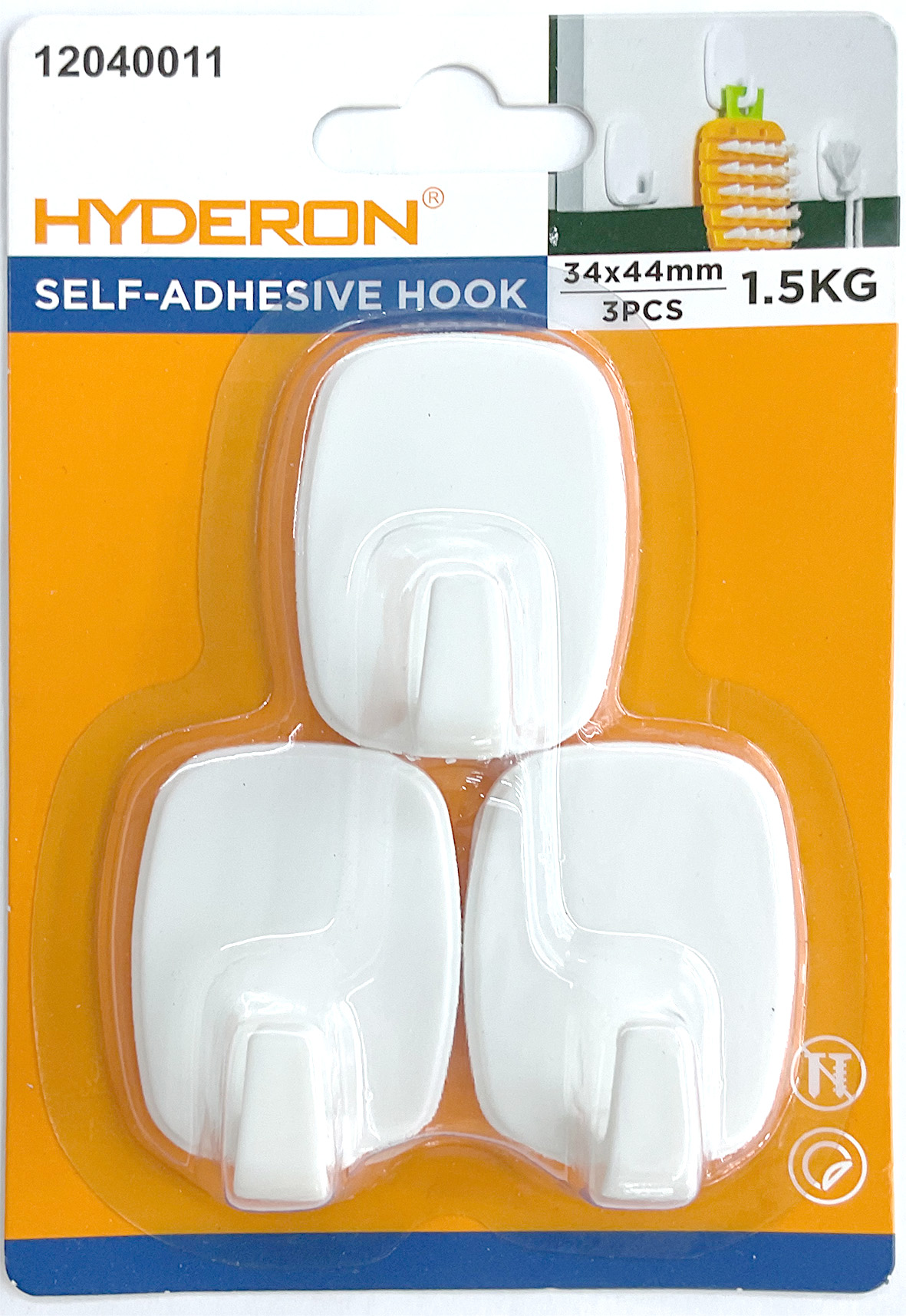 HYDERON Hui Delong Hardware [Factory Direct Sale] Regular White Base Foam Adhesive Hooks, Strong PS hooks, Hooks, Adhesive Hooks 150223183