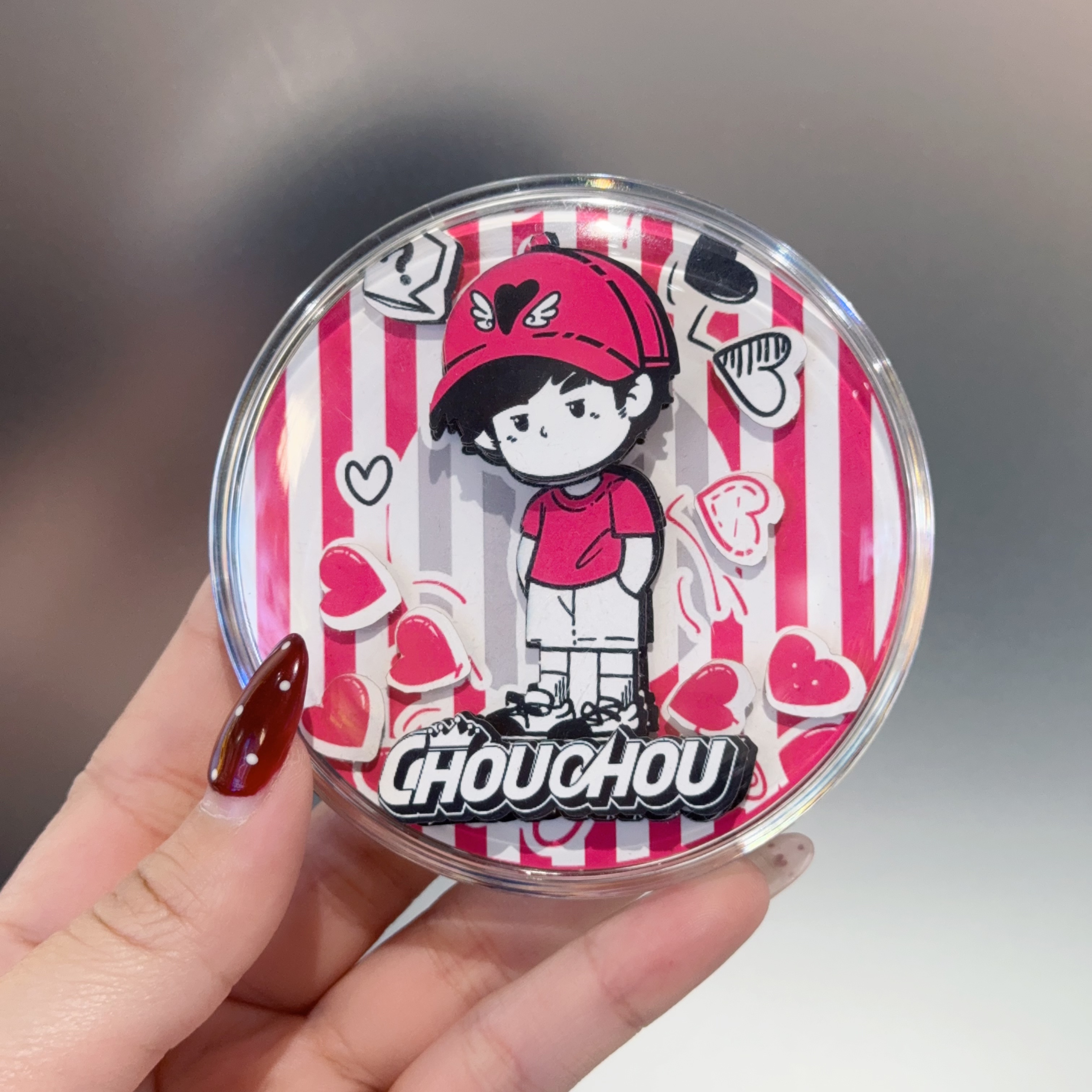 Genuine Jay Chou peripheral cartoon character circular 3D paper art stickers, landscape stickers, 3D stereoscopic stickers, Jay Chou sports series refrigerator stickers