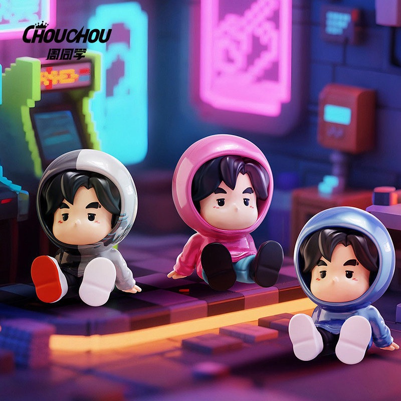 The official Q-version character of Jay Chou's peripheral products, "Jay's Life, Cute Cinema Series" collectible figurines, blind boxes, trendy toys, creative gifts and decorative items details Picture
