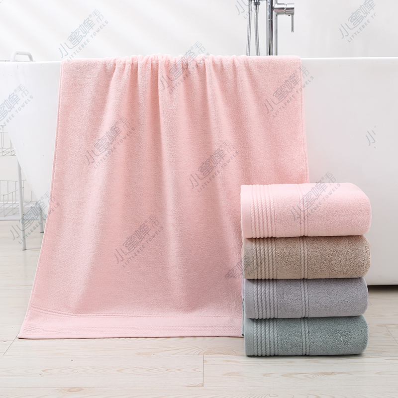 Gift bath towels, new style towels in stock, 100% combed cotton, customizable LOGO little bee towels 017 Specification image