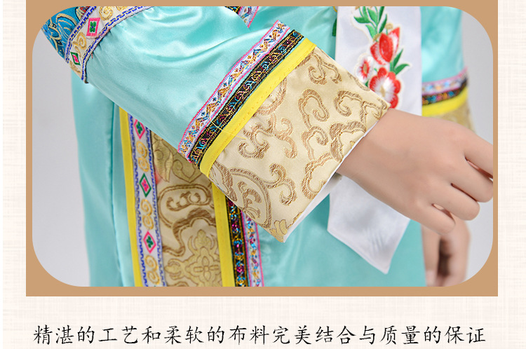 格格服公主服刺绣高品质成人儿童女款民族服饰详情图4