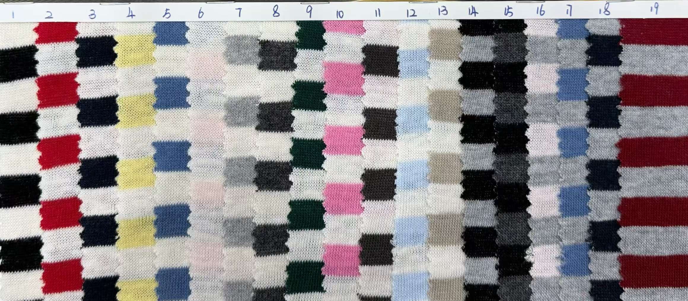 Jacquard woven interlaced jacquard 2*2 3*4 1*1 ribbed, plain ribbed, horizontal ribbed, pure cotton, all cotton detail image 5