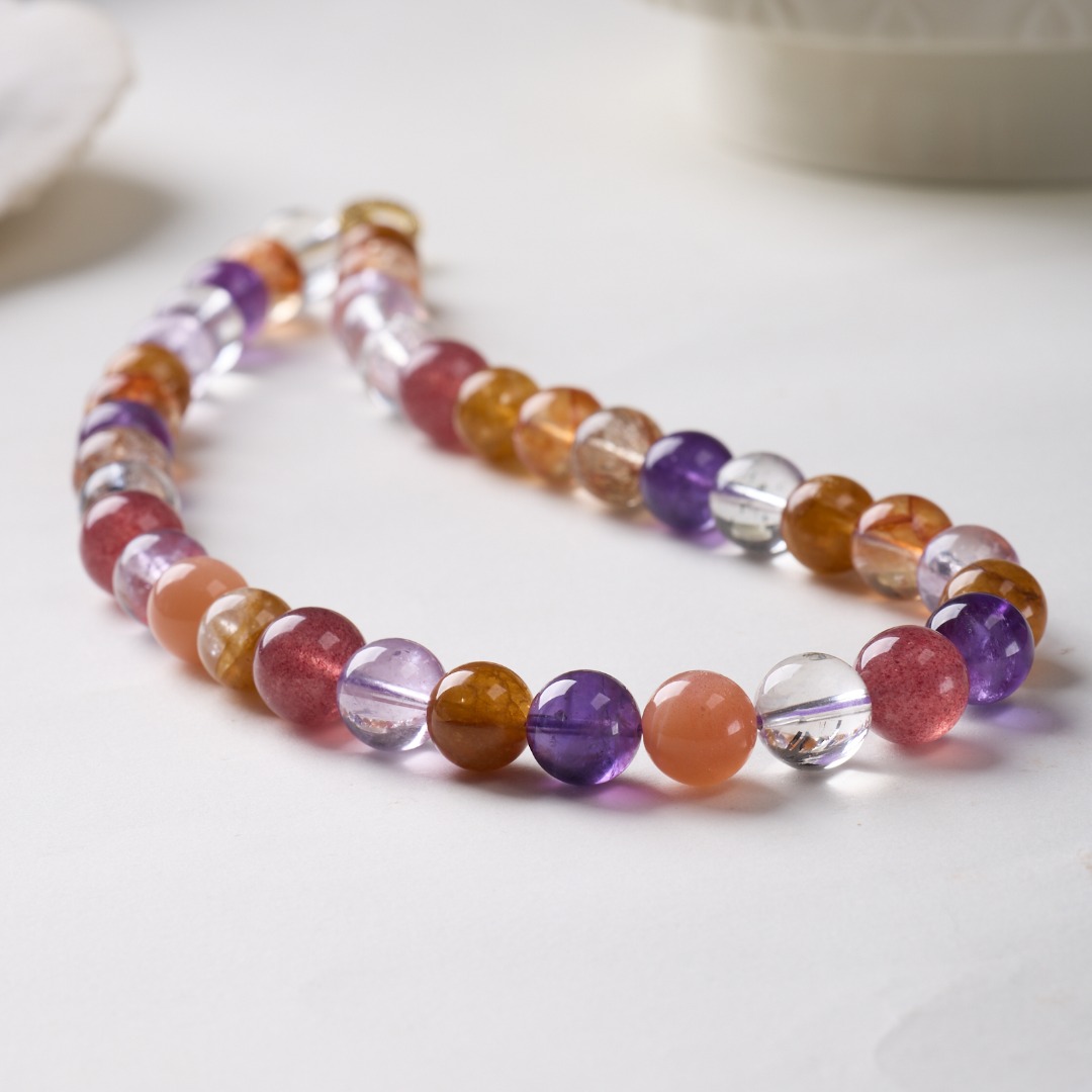 【 Yajinpei Jewelry 】 Natural Multi-treasure Crystal necklace Item Picture