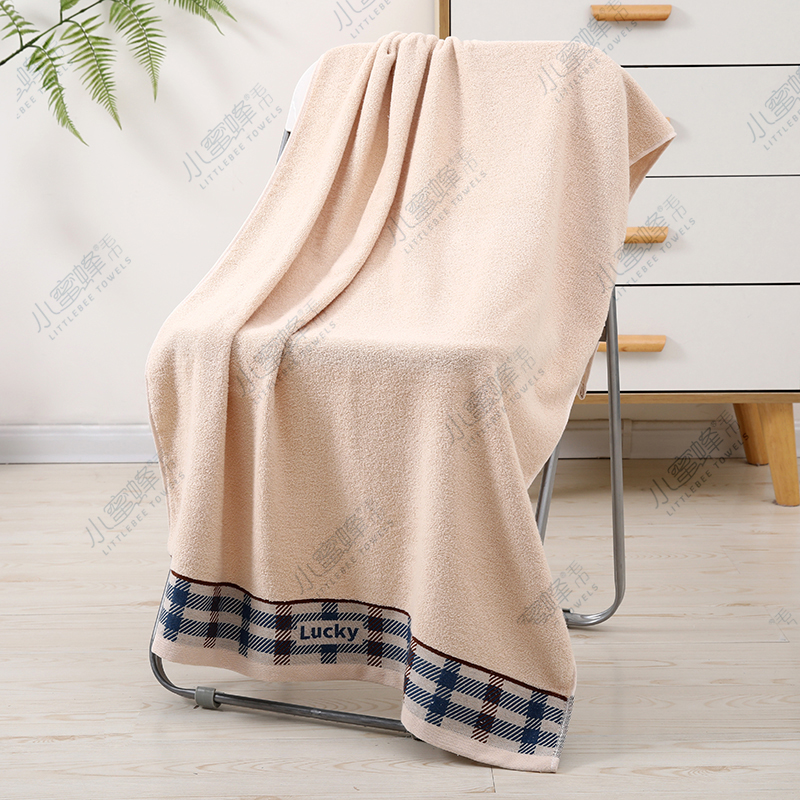 Bath towel gifts: New bath towels in stock, plain color, out of stock, soft and absorbent, little bee towels 035 Item Picture