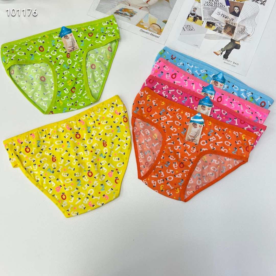 DD-399#L mixed-color women's underwear, Women's printed women's briefs, milk silk underwear, best-selling underwear in Africa and South America, underwear QNI Item Picture