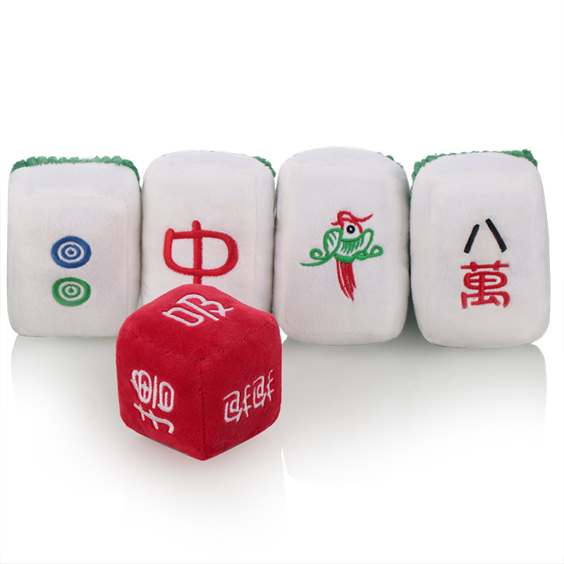 Pet plush toys, cat toys, pet supplies, soft, fun and interactive catnip mahjong series Specification image