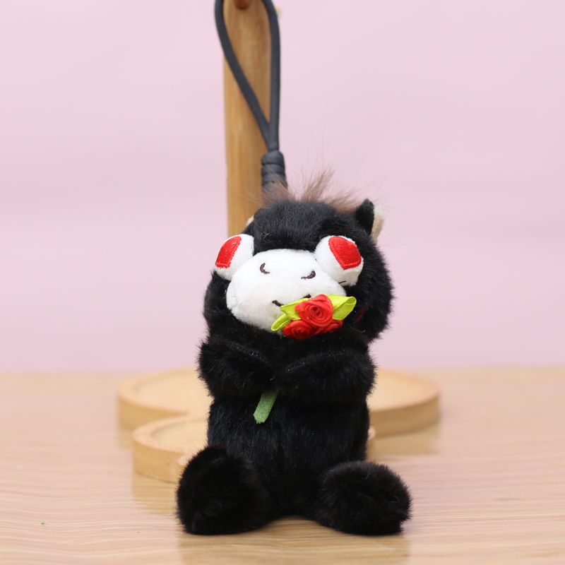 Get out of being single right away! Creative 4-inch plush pendant, claw machine, doll, key pendant, car schoolbag, hanging accessory, gift, cartoon transformation keychain, dress-up doll, hanging accessory, plush toy, cute wholesale Application Scenario