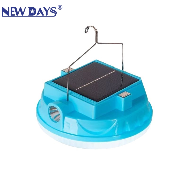 NEWDAYS品牌跨境新款太阳能led灯露营灯，USB充电应急灯户外照明灯，超长续航高亮挂灯led灯太阳能灯