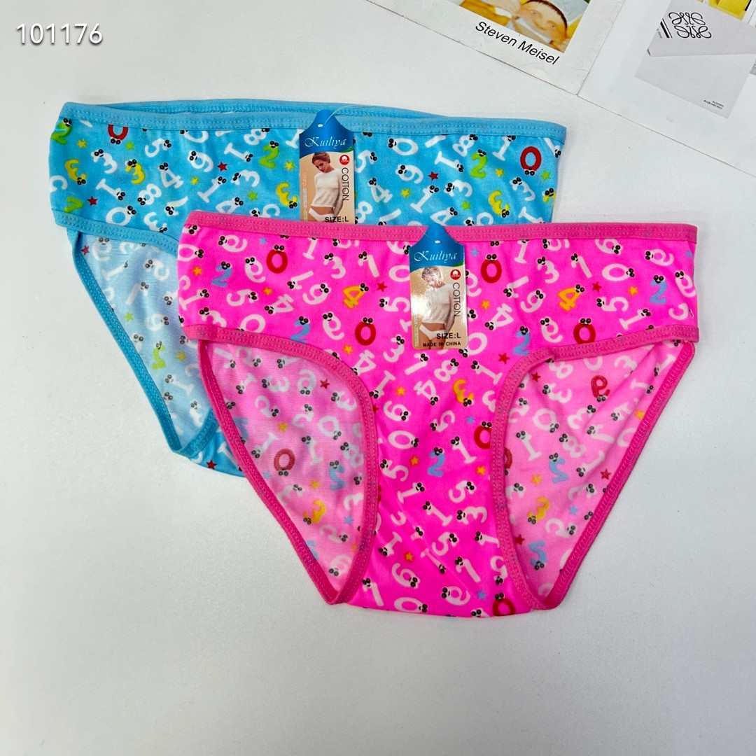 DD-399#L mixed-color women's underwear, Women's printed women's briefs, milk silk underwear, best-selling underwear in Africa and South America, underwear QNI details Picture