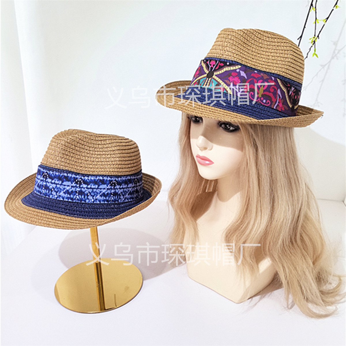 Summer's new bestsellers for women: Panama grass hats, top hats, sun-protective rolled-up caps, sun hats, versatile sun hats, outdoor vacation and travel full figure