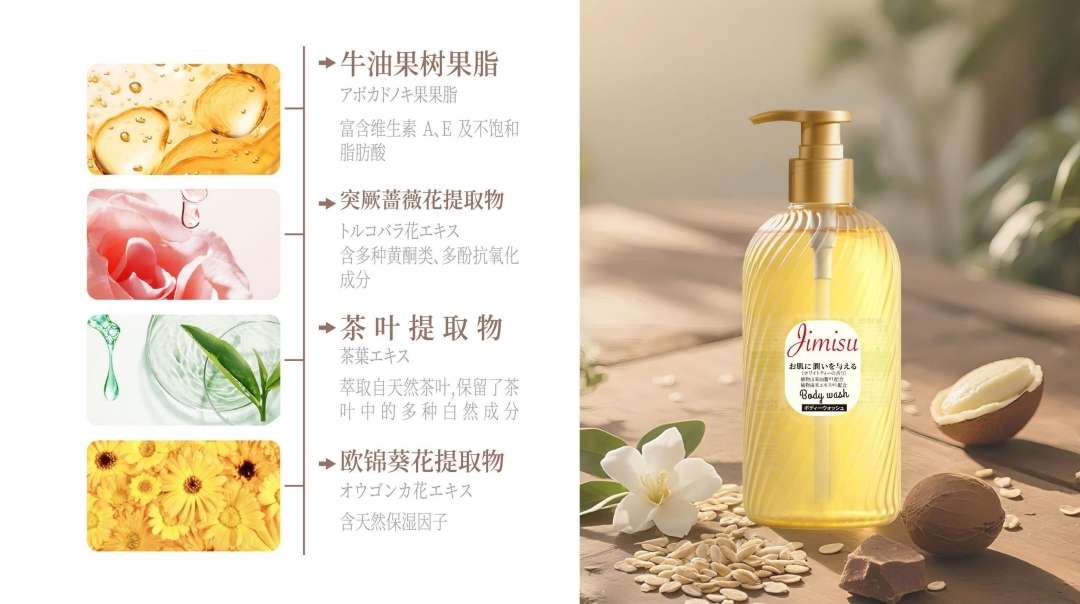 Original imported Planmisha Shea Butter Essence Body Wash 500ml Deep Moisturizing and Nourishing Dry skin Body Wash Specification image