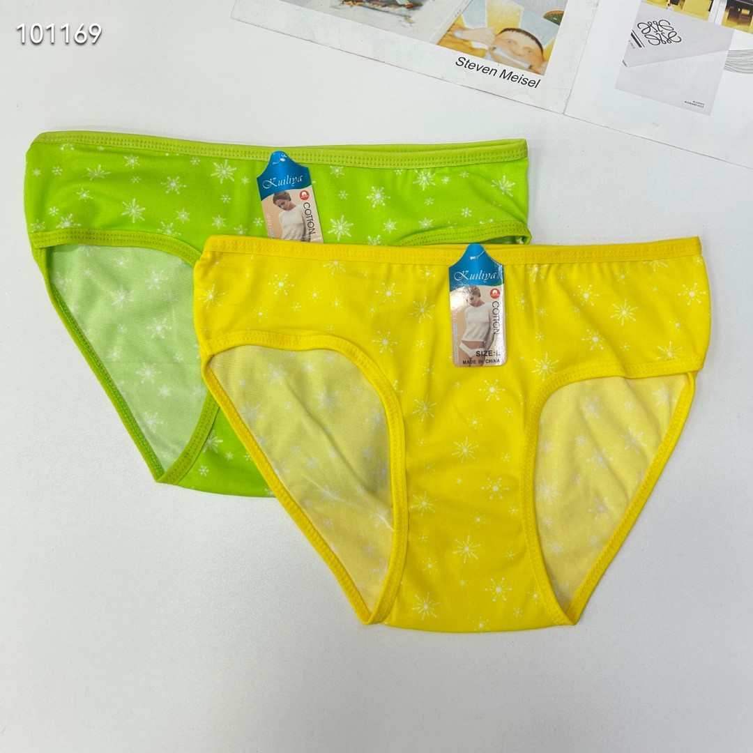 DD-8669#L mixed-color women's underwear, Women's printed women's briefs, milk silk underwear, best-selling underwear in Africa and South America, underwear QNI details Picture