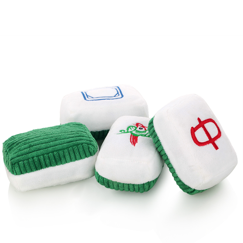 Pet plush toys, cat toys, pet supplies, soft, fun and interactive catnip mahjong series Application Scenario