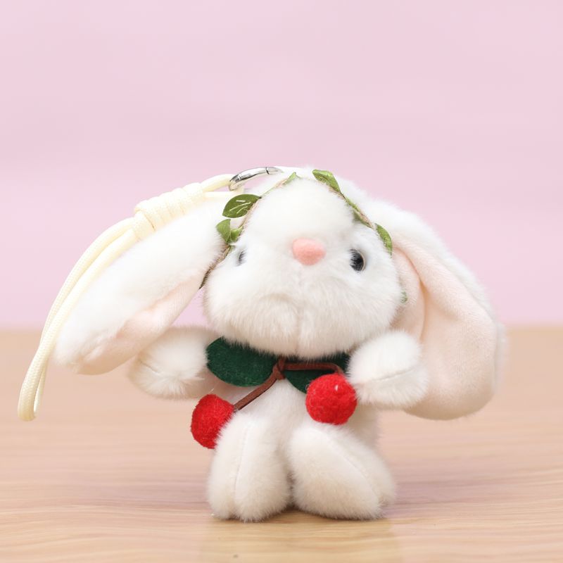 Forest Rabbit Creative 4-inch plush pendant, claw machine, doll, key pendant, car schoolbag, hanging accessory, gift, cartoon transformation keychain, dress-up doll, pendant, plush toy, cute wholesale details Picture