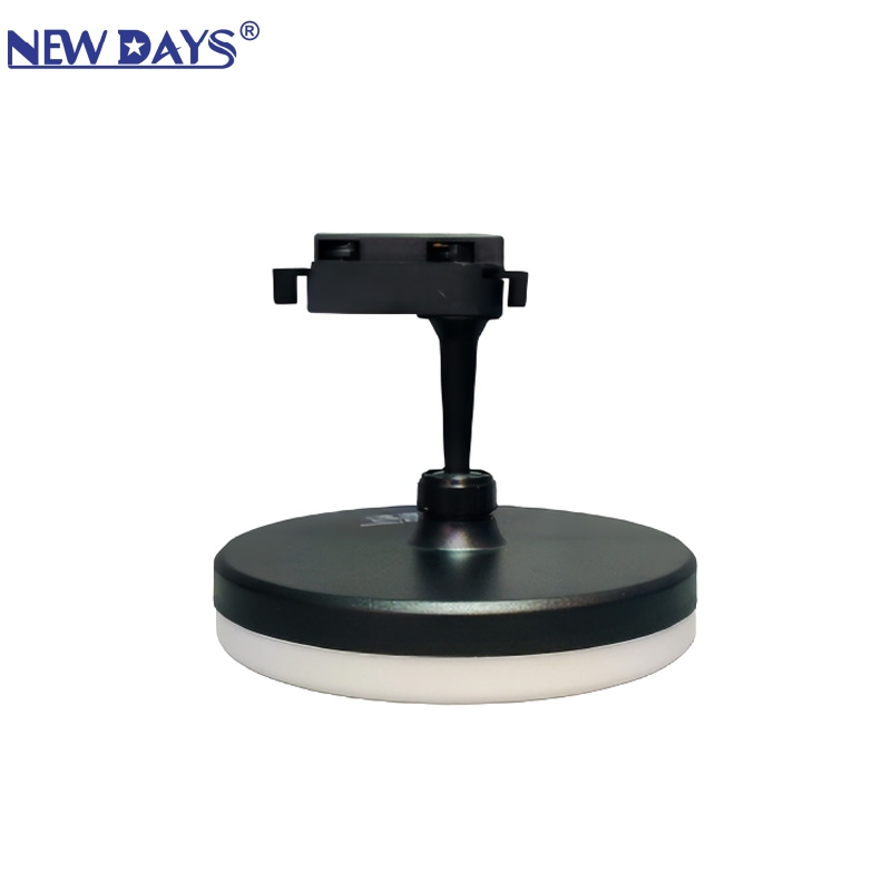 NEWDAYS品牌跨境新款led灯泡万向头轨道旋转飞碟灯，节能高亮照明灯，E27螺口轨道灯