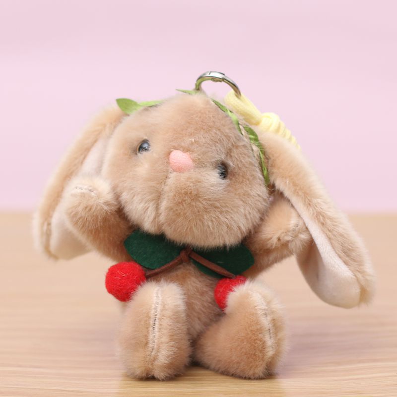 Forest Rabbit Creative 4-inch plush pendant, claw machine, doll, key pendant, car schoolbag, hanging accessory, gift, cartoon transformation keychain, dress-up doll, pendant, plush toy, cute wholesale Item Picture