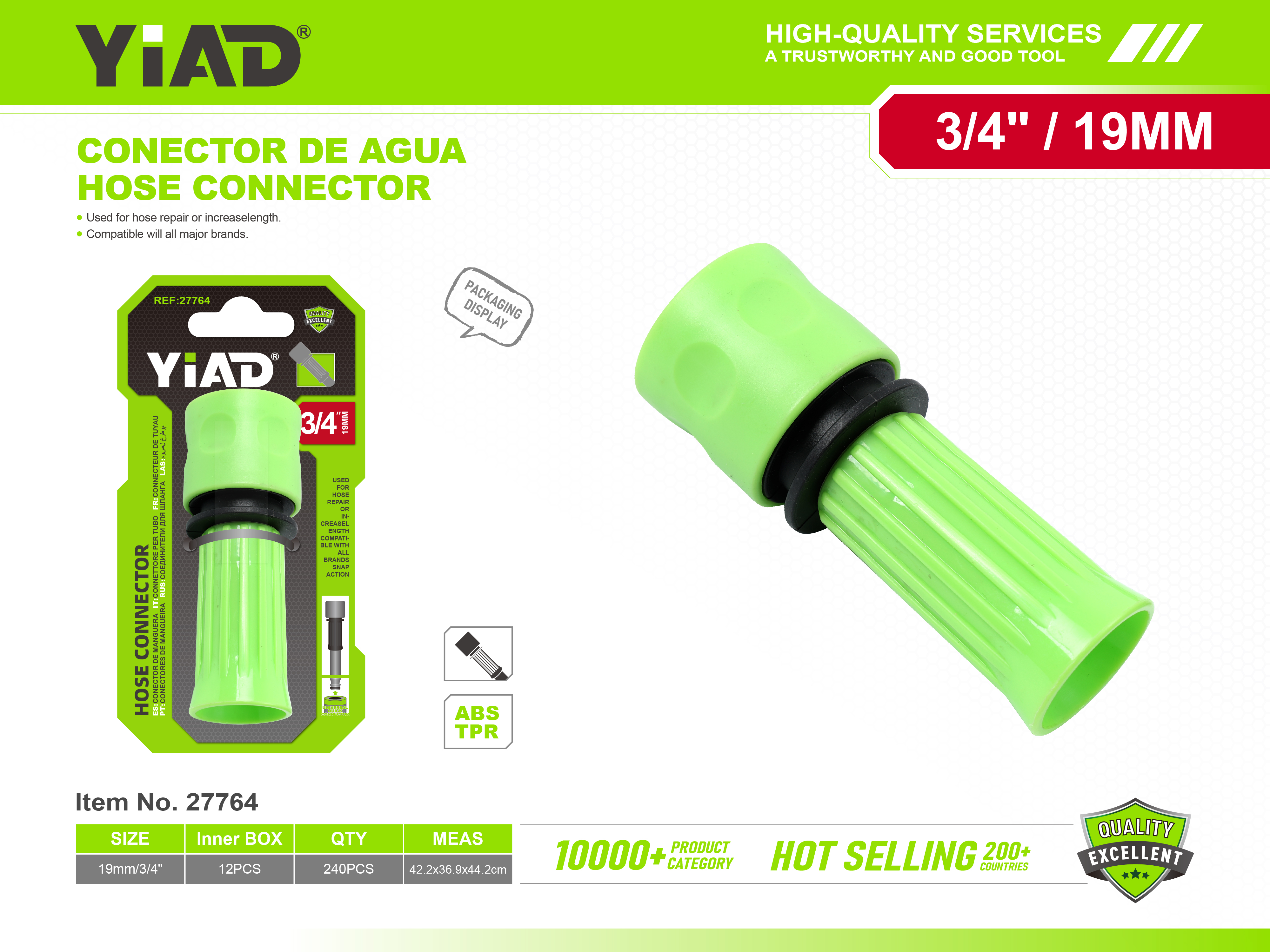 27764 YiAD telescopic water pipe extension quick connection