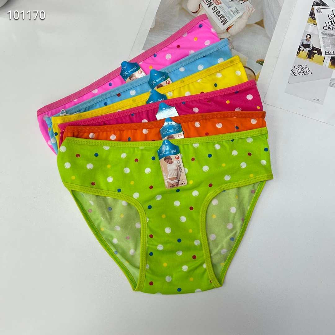 DD-8670#L mixed-color women's underwear, Women's printed women's briefs, milk silk underwear, best-selling underwear in Africa and South America, underwear QNI Specification drawing