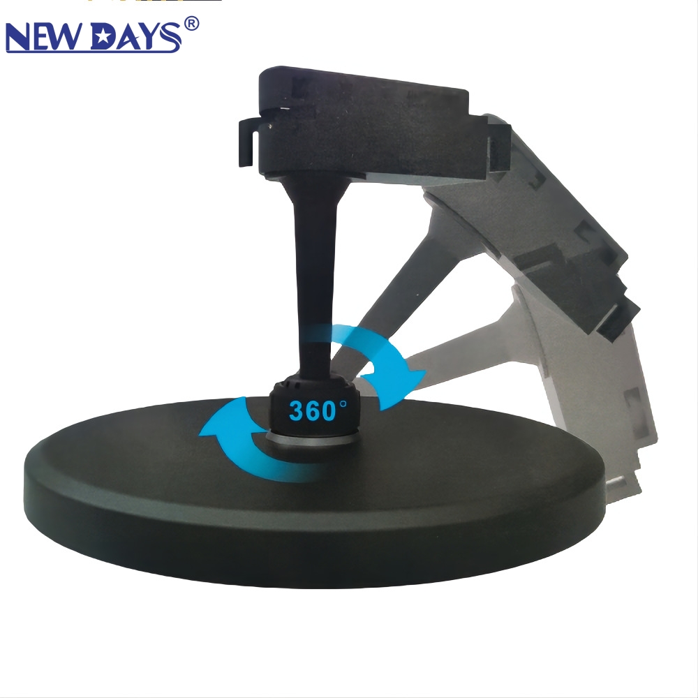 NEWDAYS brand cross-border new led bulb universal head track rotating flying disc light, energy-saving high-brightness lighting lamp, E27 screw socket track light details Picture