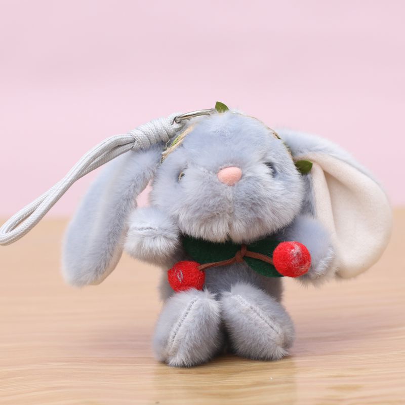Forest Rabbit Creative 4-inch plush pendant, claw machine, doll, key pendant, car schoolbag, hanging accessory, gift, cartoon transformation keychain, dress-up doll, pendant, plush toy, cute wholesale Specification image