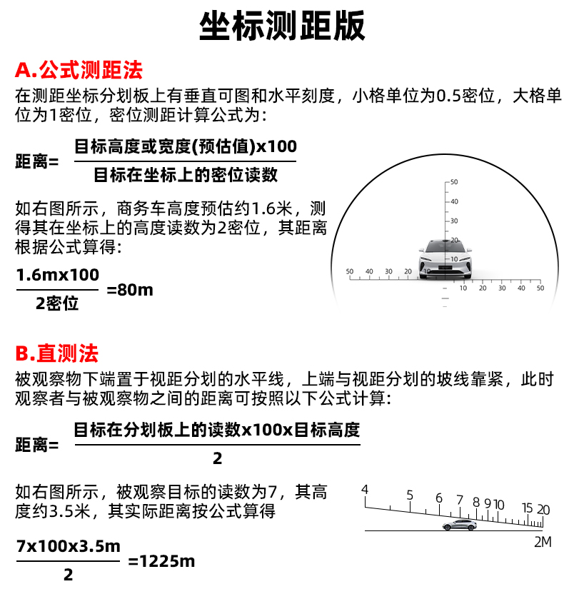 自由虎探界双筒望远镜10X50罗盘测距高清高倍防水航海户外寻蜂镜 pic 5