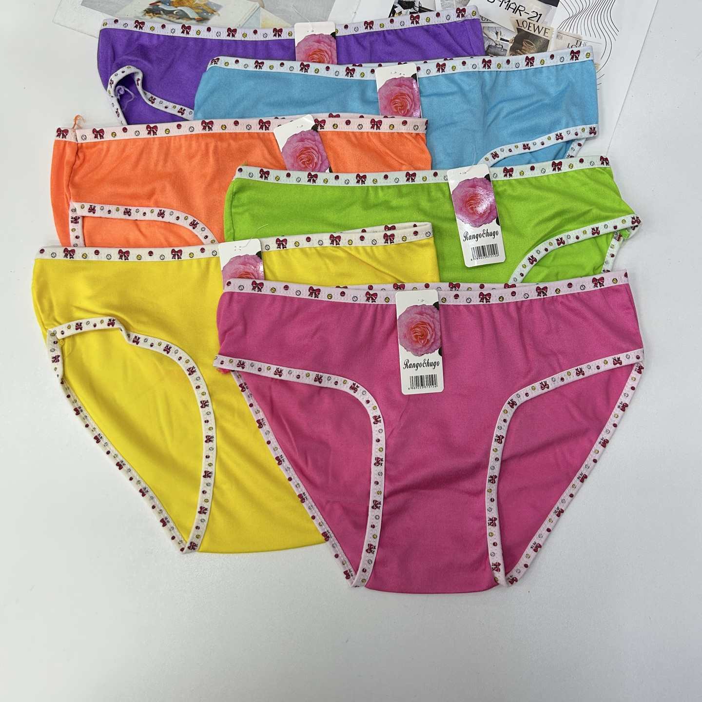 DD-551-16 #L Export Underwear, Women's underwear, milk silk-screen printed women's underwear, Women's briefs, underwear, QNI Item Picture