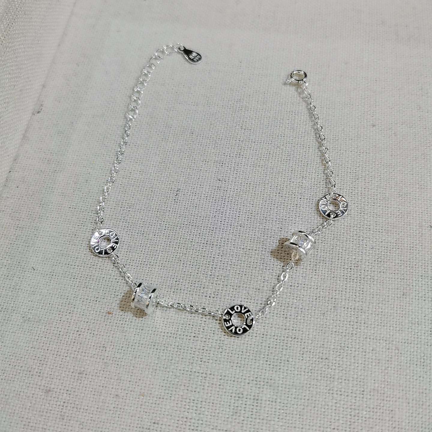 Pure silver small waist bracelet details Picture