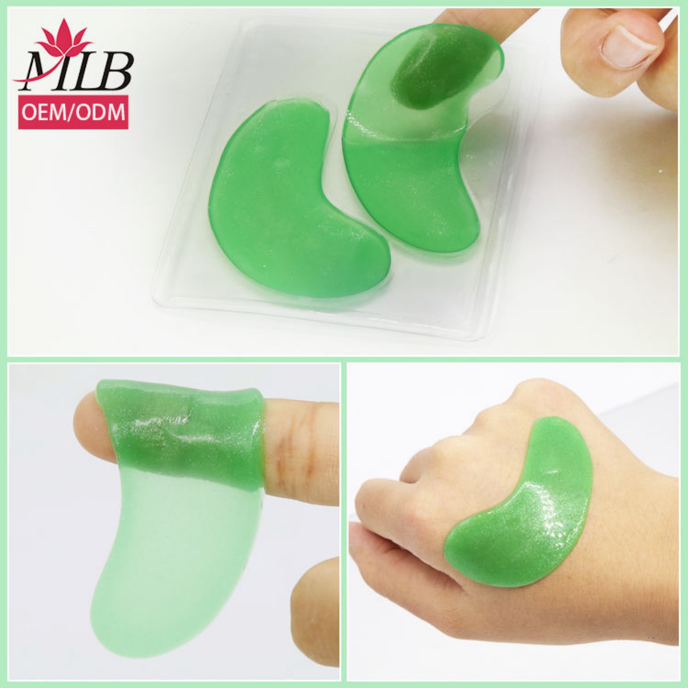 Custom-designed cooling, moisturizing, removing dark circles under the bags, aloe vera hydrogel, crystal gel, collagen moisturizing eye patches details Picture