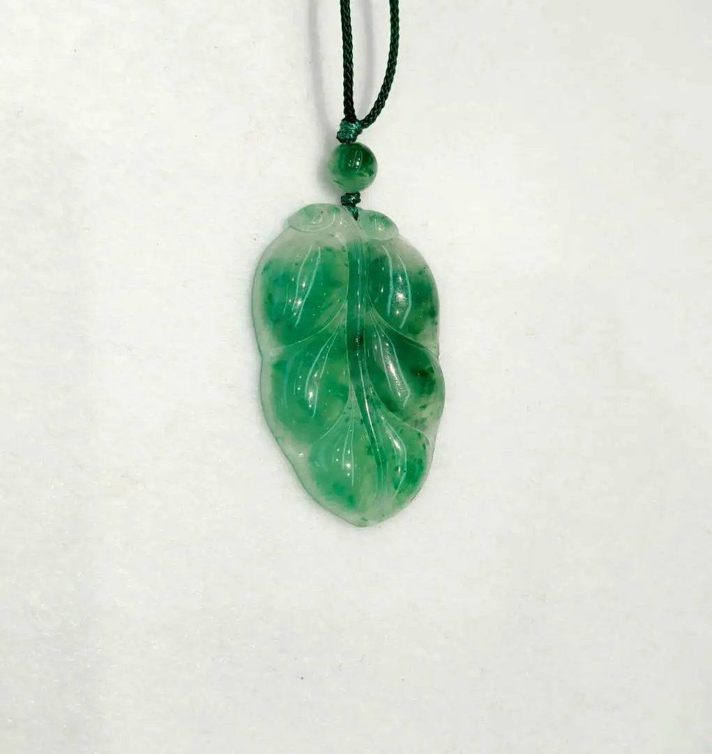 "Smoke and Rain Non-jadeite Pendant, high-end African jadeite natural jade pendant, large pendant for family business. detail image 7