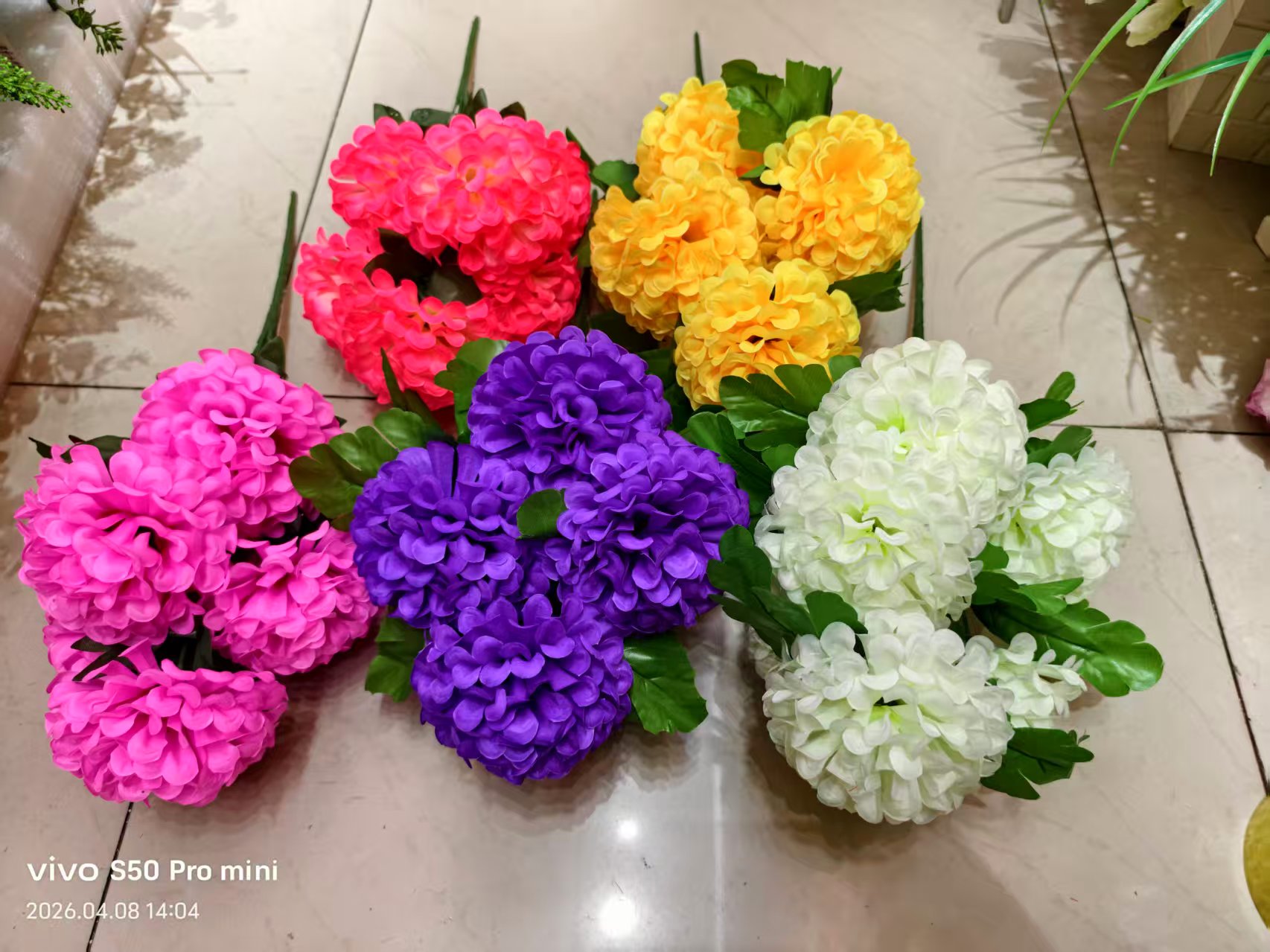 春款仿生花菊花清明花礼品仿真花祭祀花菊花清明花祭祀花7头仿真菊花DIY花艺