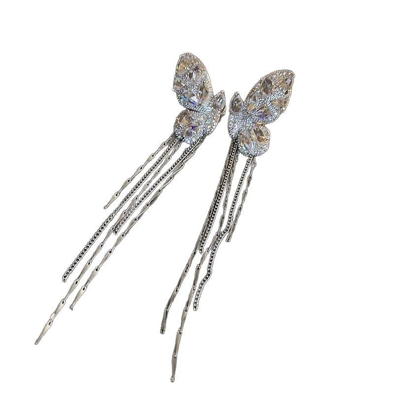 Butterfly ear bone clip women's earless earrings 2025 New bestseller, fashionable, light luxury, high-end and fairy-like earrings Item Picture