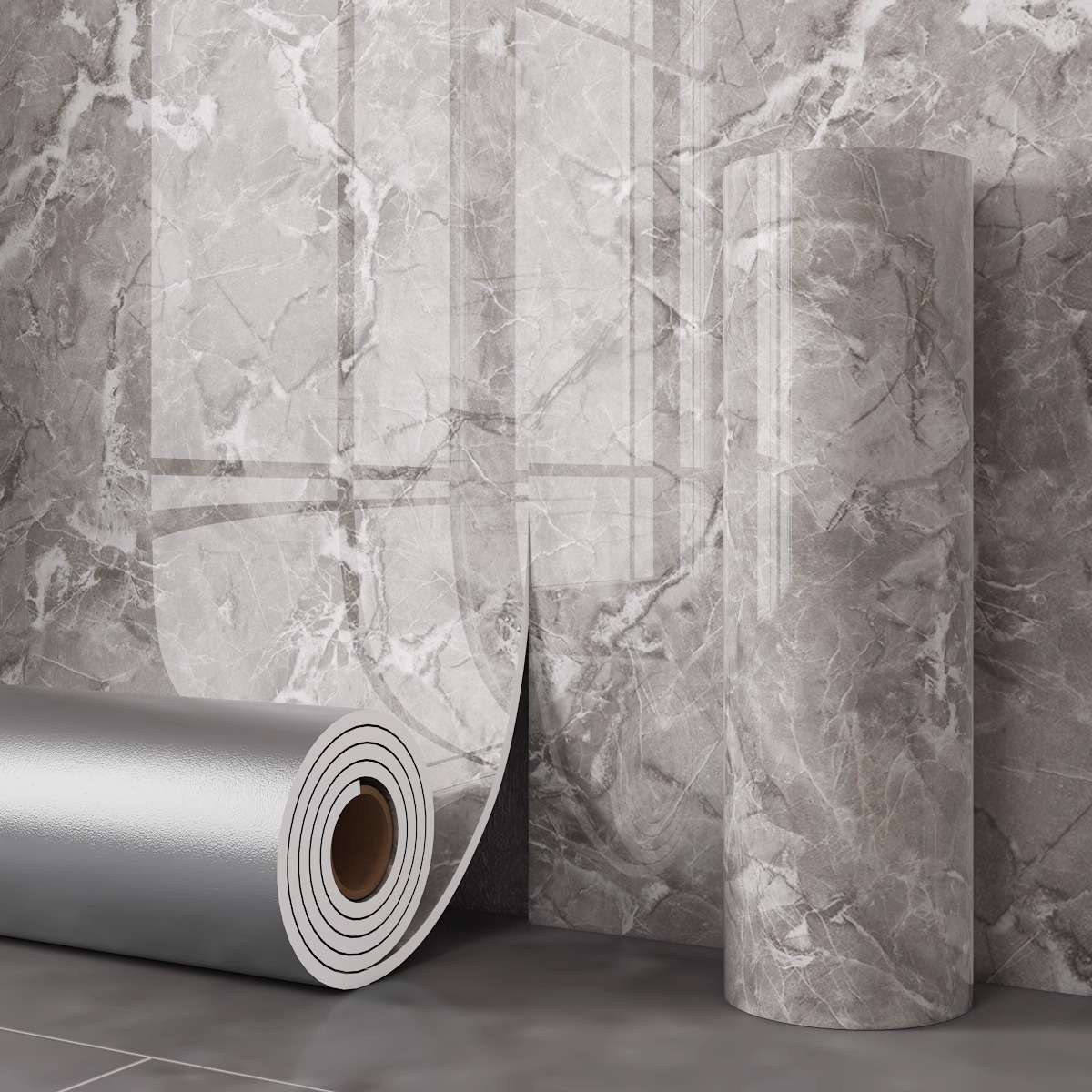Tile-like wallpaper, self-adhesive marble, waterproof and moisture-proof, home TV background, wall and wall coverings, decorative wall stickers detail image 9