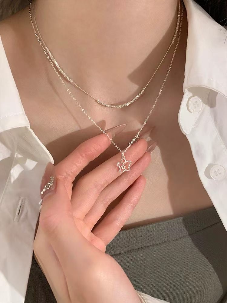 S925 sterling silver Wishing Star necklace detail image 5
