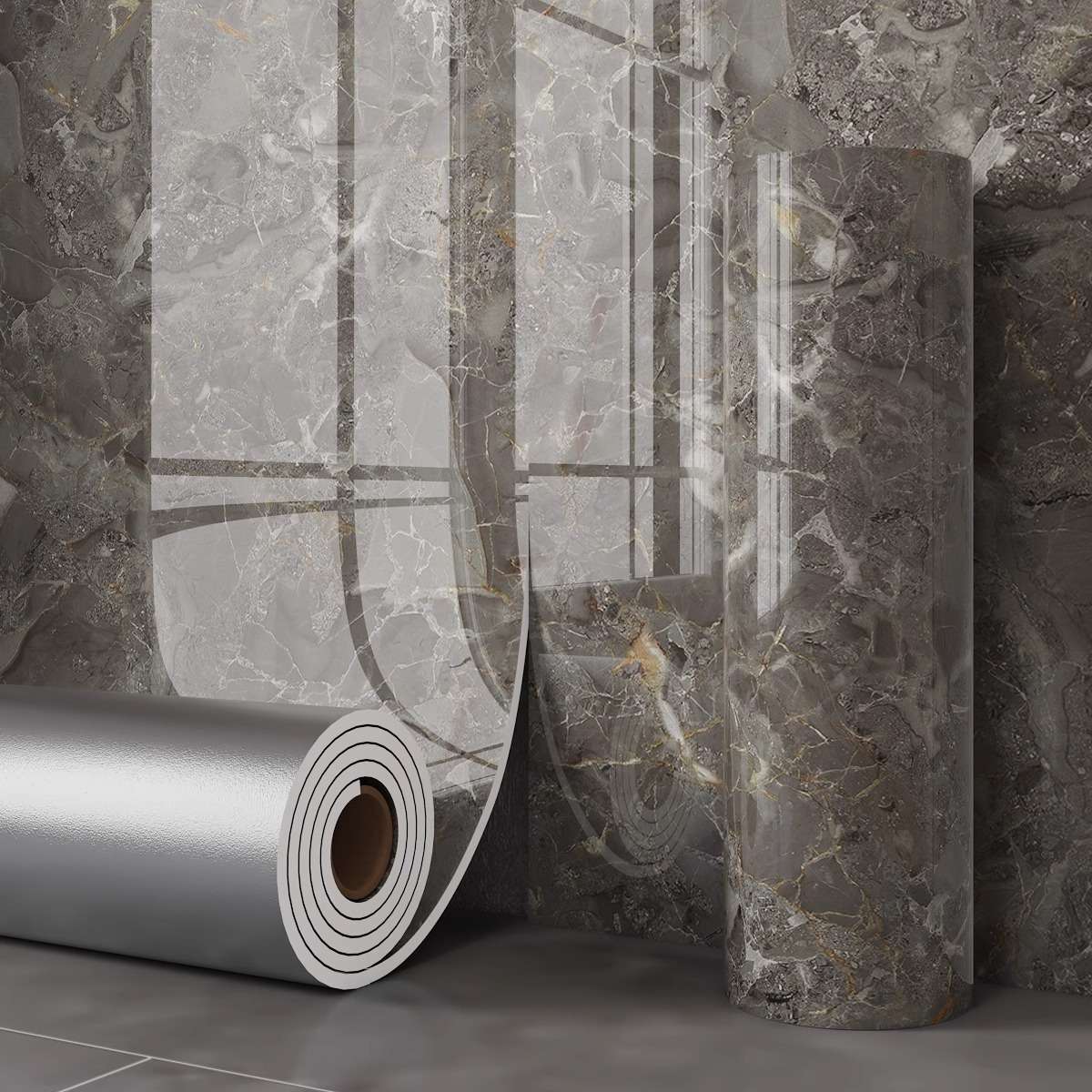 Tile-like wallpaper, self-adhesive marble, waterproof and moisture-proof, home TV background, wall and wall coverings, decorative wall stickers detail image 10