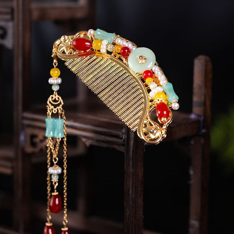 Ancient-style mini hair comb, small pendant hair comb, comb, hair combing tool