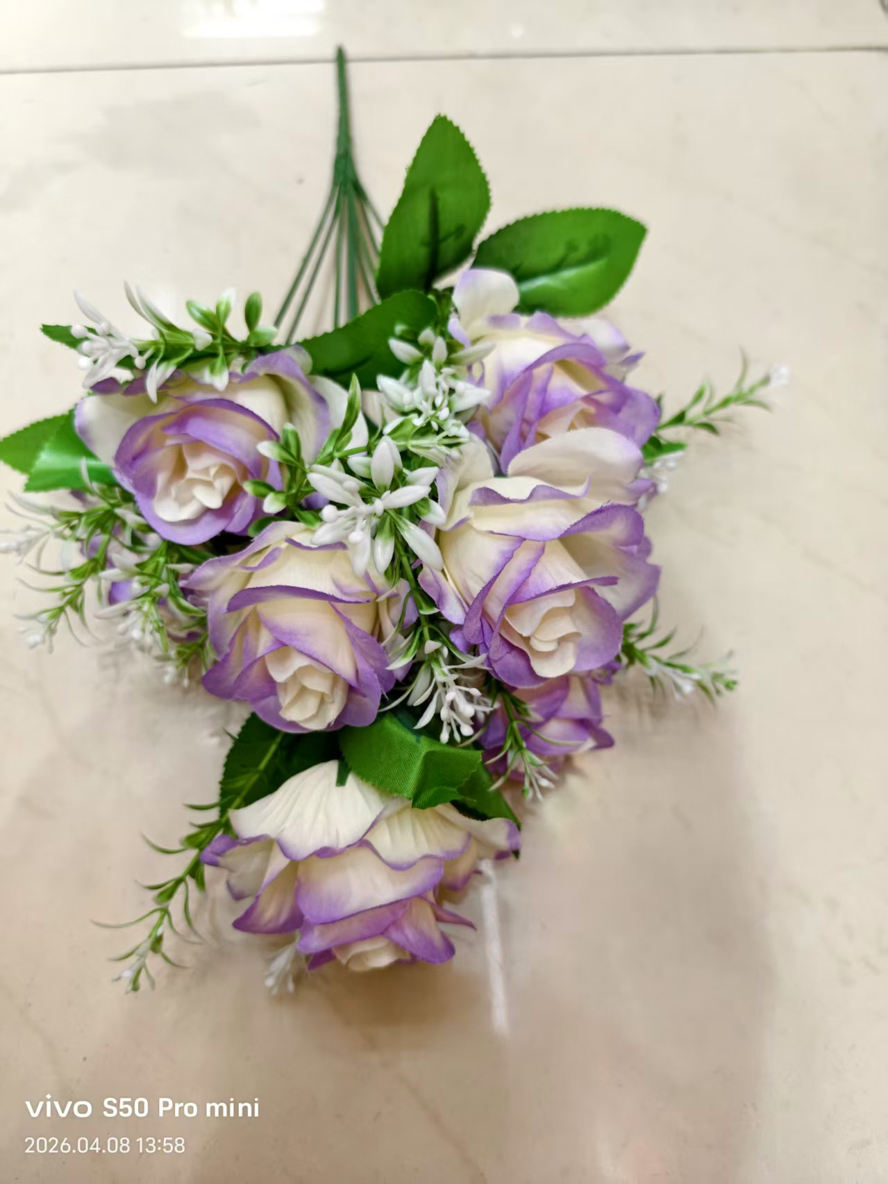 手工编织仿玫瑰花/玫瑰仿真/仿真花/花园/礼品仿真花产品图