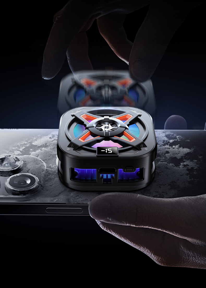 The new XSL54 mobile phone heat sink, magnetic back clip, dual-purpose semiconductor ice heat sink, and two-speed PUBG gaming wonder pic 11