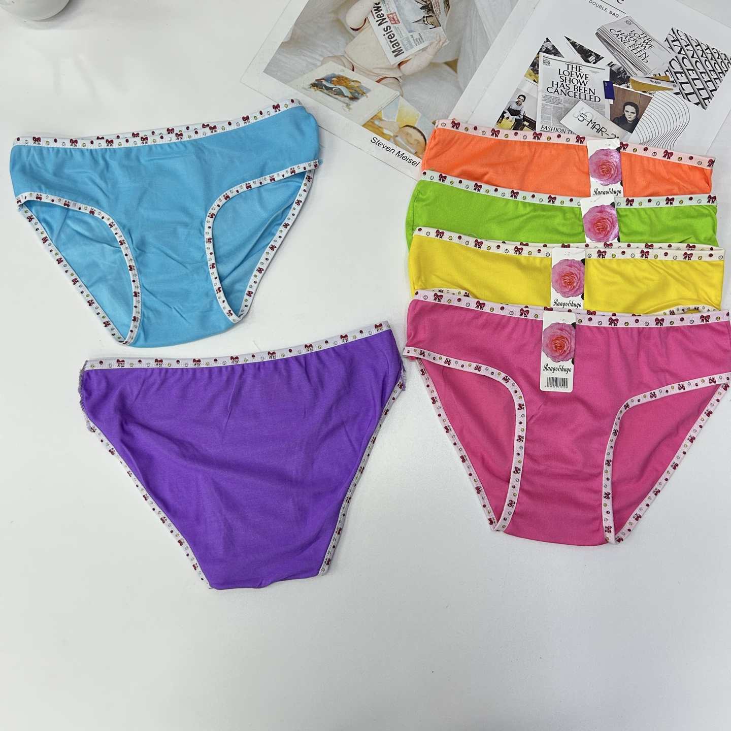 DD-551-16 #L Export Underwear, Women's underwear, milk silk-screen printed women's underwear, Women's briefs, underwear, QNI Application Scenario