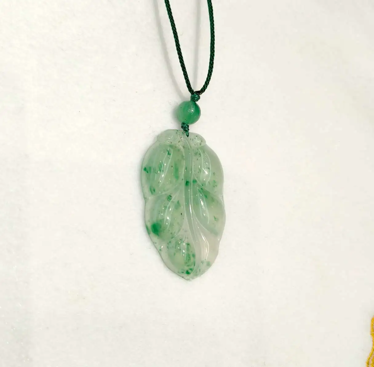 "Smoke and Rain Non-jadeite Pendant, high-end African jadeite natural jade pendant, large pendant for family business. detail image 2