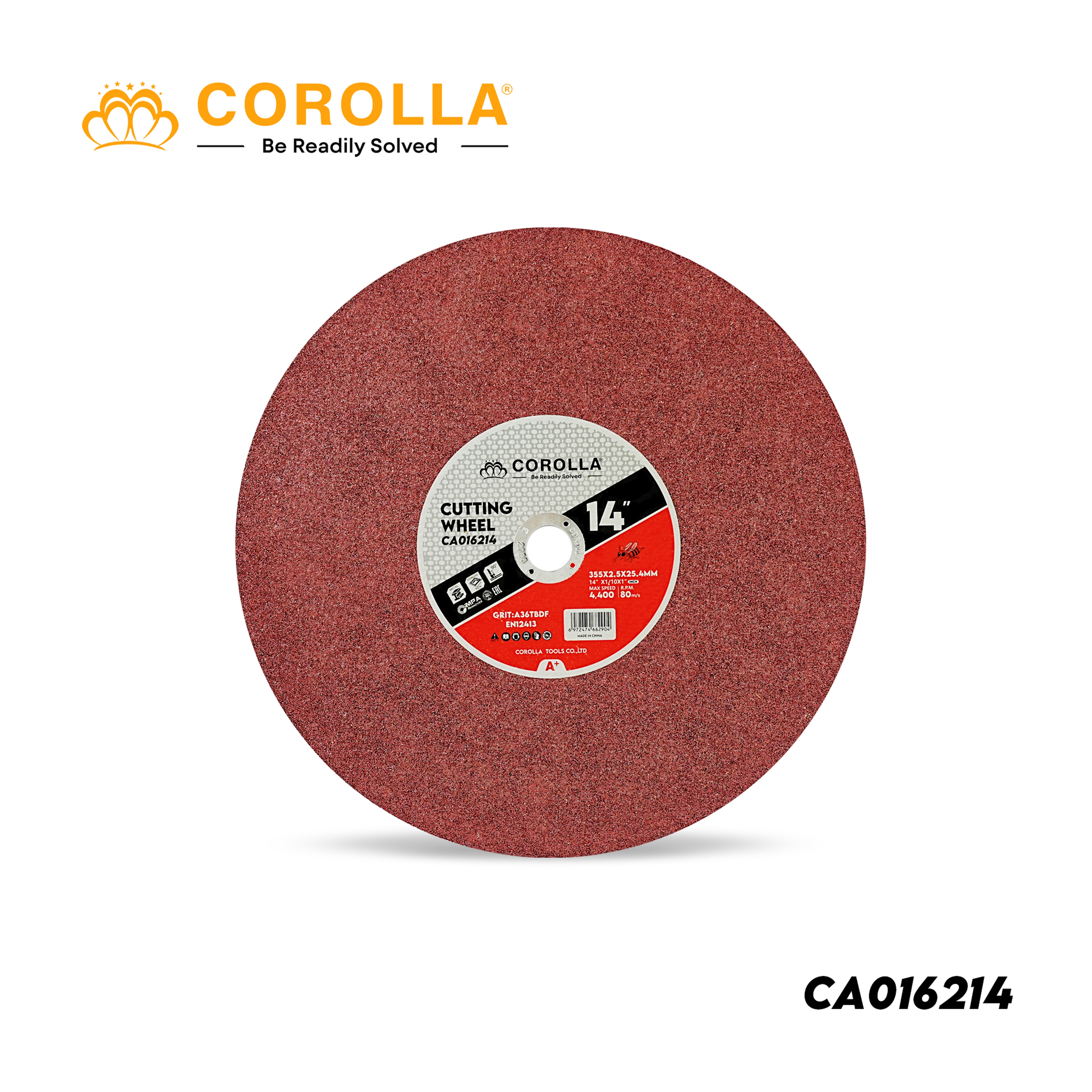 CA016214  COROLLA砂轮切割片角磨机切割片14寸切割机切片五金工具砂轮片