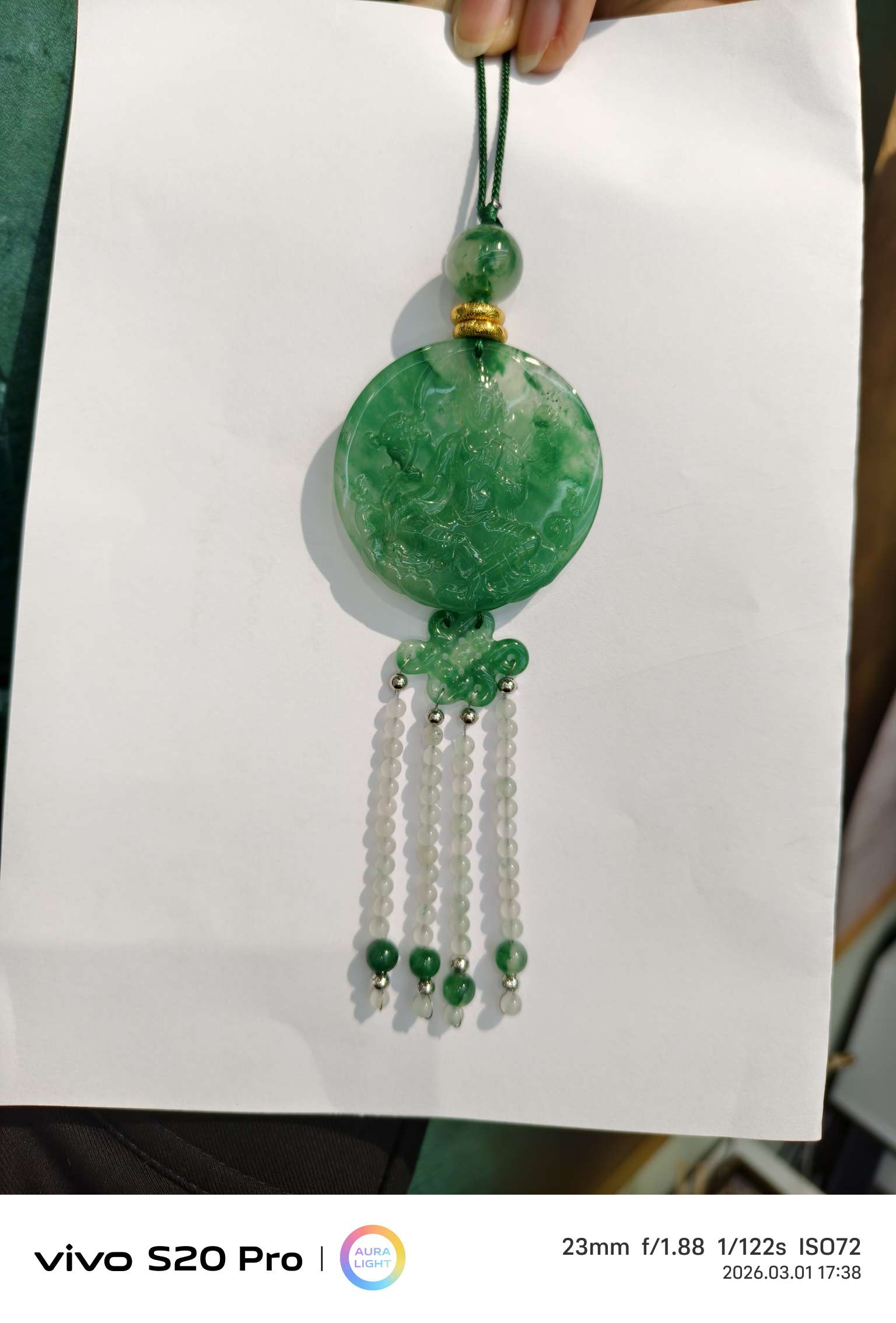 "Yan Yu Fei Cui African Jade Pendant Design Guanyin Pendant.
