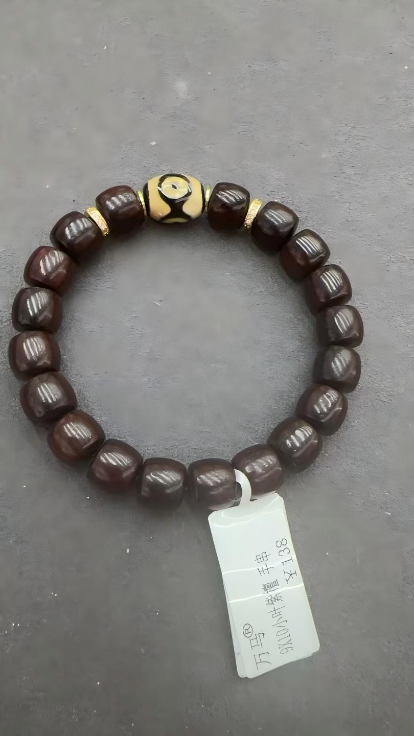 9*10 small-leaf rosewood sky beads details Picture