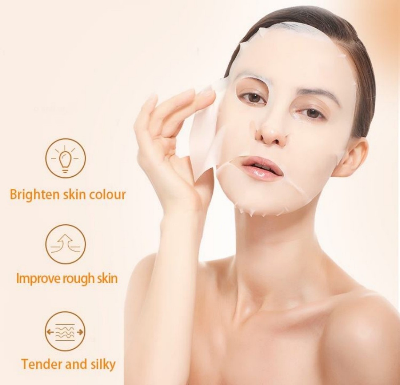 قناع البرتقال C للجلد المضاء يستخدم الرجال الأكياس العابرة للحدود Specification image
