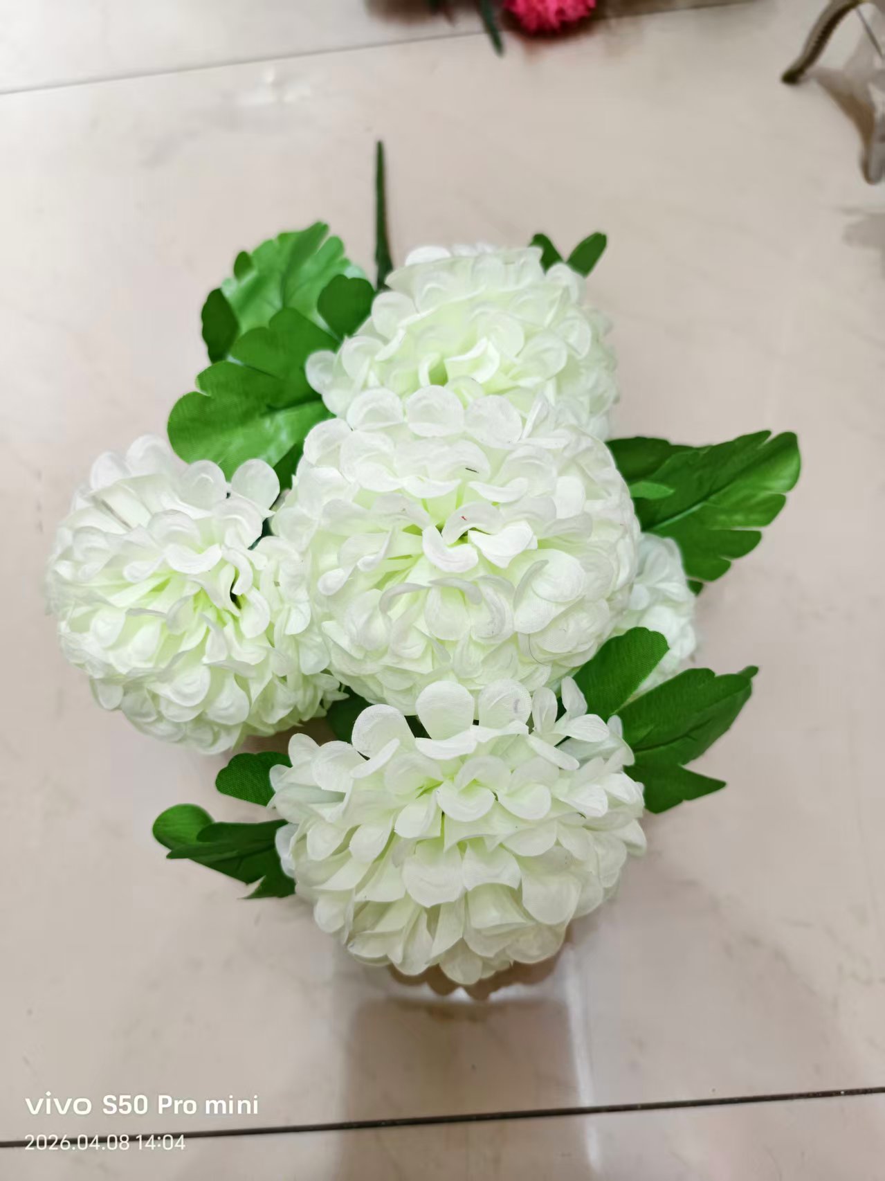 厂家直销批发7头大菊花仿真塑料花假花绢花把花清明祭祀复活节用品DIY花圈