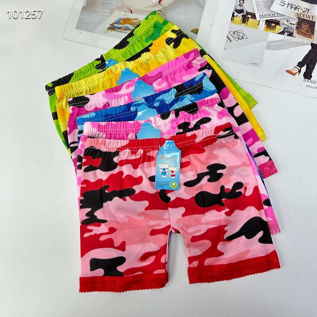 DD-801# Children's Leg Pants Camouflage Pattern Children's Shorts Women's Shorts Leggings Primary School Children's Leggings Best-selling African Children's leggings QNI Specification drawing