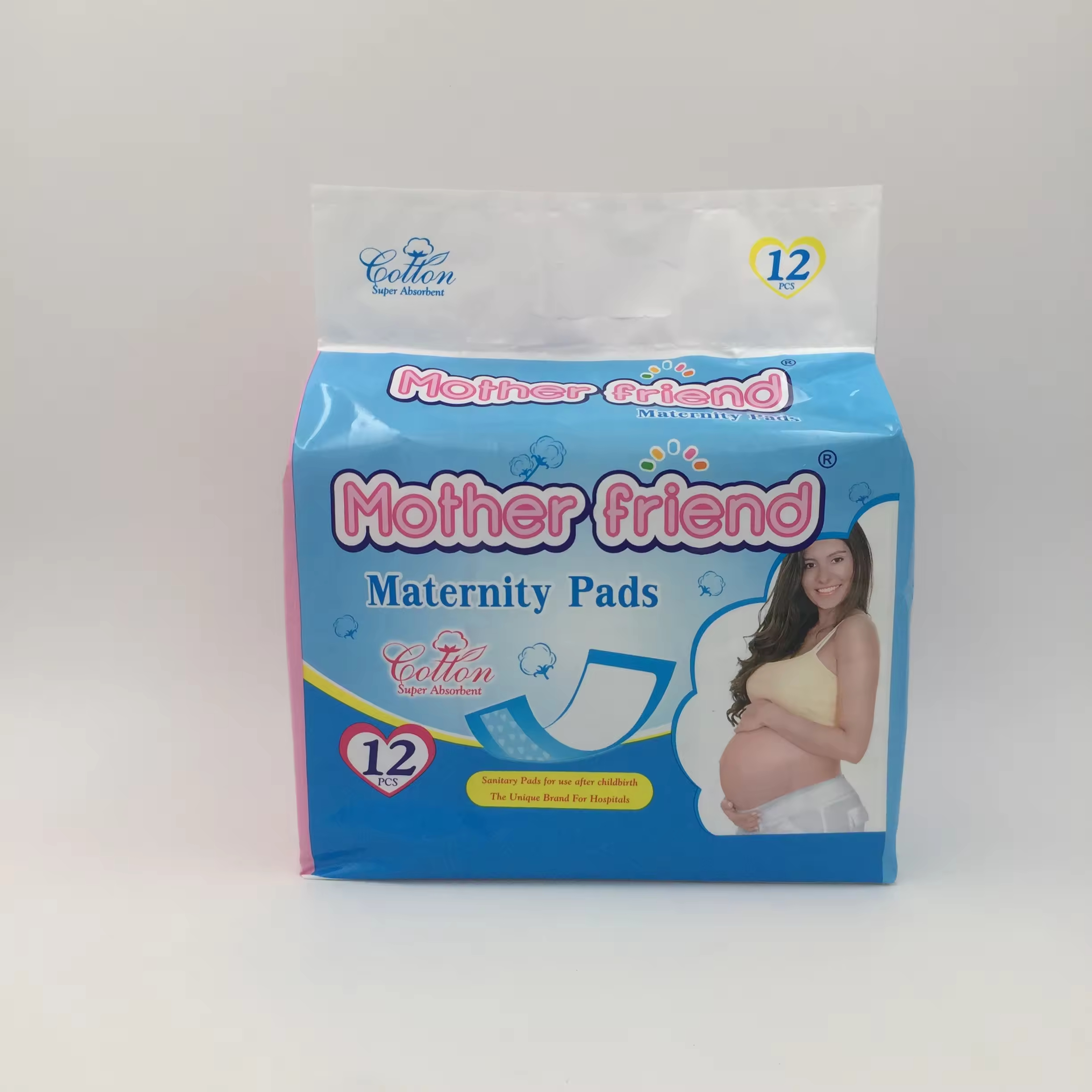 Mother Friend Maternity Pad 产后护理垫产褥垫强吸收加宽设计白底实物图