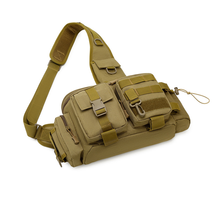 Lure bag: Multi-functional lure fishing bag, large-capacity outdoor sports tactical bag, men's fishing gear bag, crossbody bag detail image 16