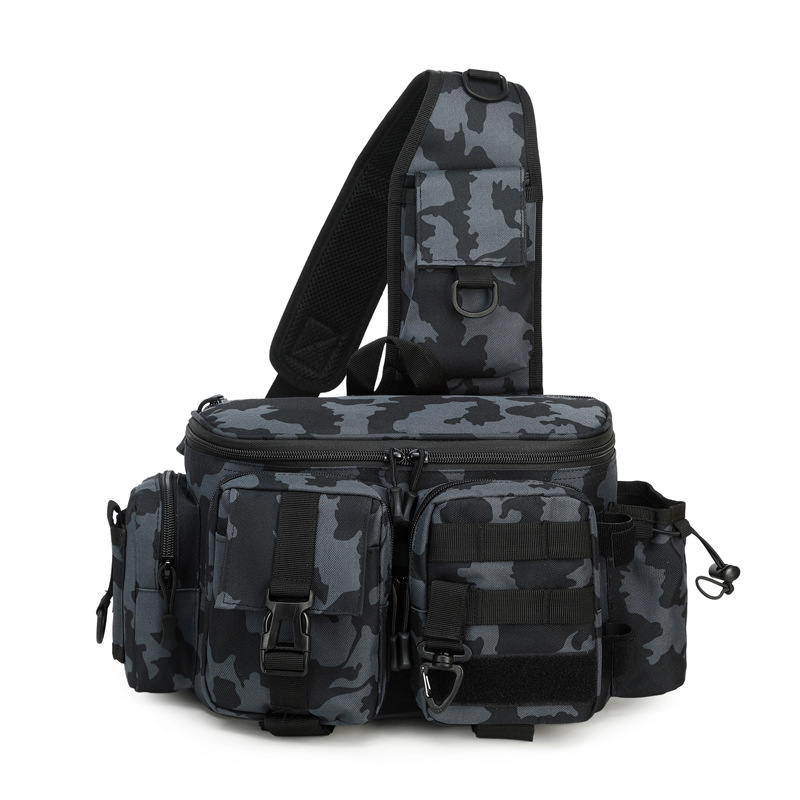 Lure bag: Multi-functional lure fishing bag, large-capacity outdoor sports tactical bag, men's fishing gear bag, crossbody bag Application Scenario