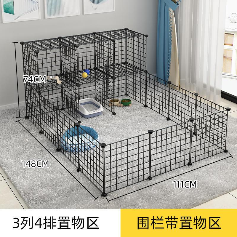 配件自由组合猫笼狗笼别墅豪华宠物笼拆装组装折叠围栏铁网片跨境产品图