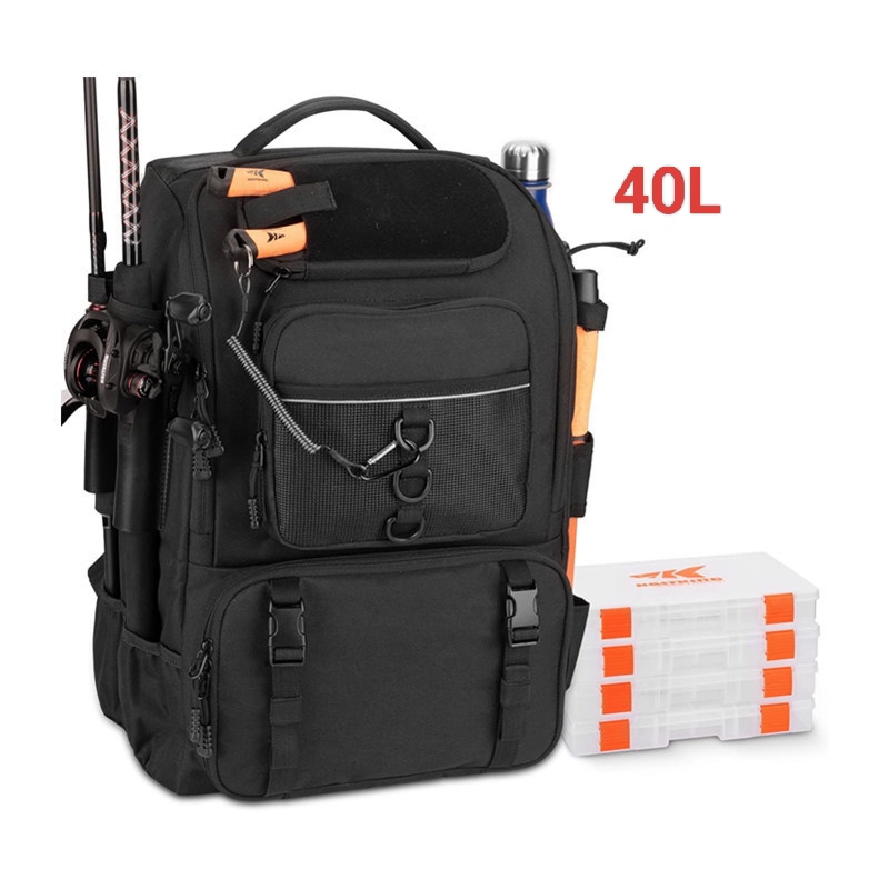 Lure bag Outdoor fishing backpack, portable multi-functional multi-layer layered fishing bag, sea fishing tactical fishing gear bag, hiking bag detail image 6